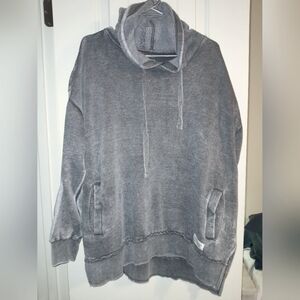 Southern Couture Distressed Grey Hoodie
